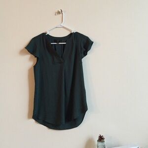 J. Crew Dark Green Blouse